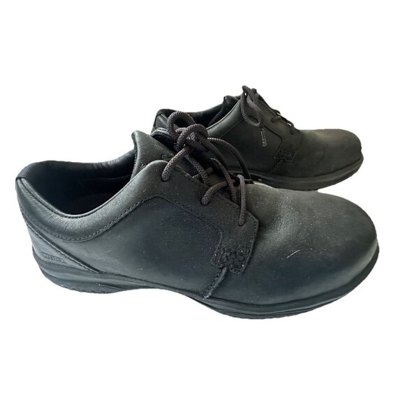 Worx X Red Wing Black Leather Safety Toe Lace Up Oxford Size US 10.5 WW - Picture 3 of 8